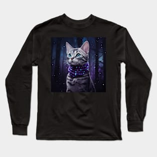 Silver Bengal Cat Long Sleeve T-Shirt